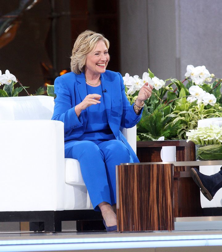 Clinton during an appearance on "The Ellen DeGeneres Show" on Sept. 8, 2015.