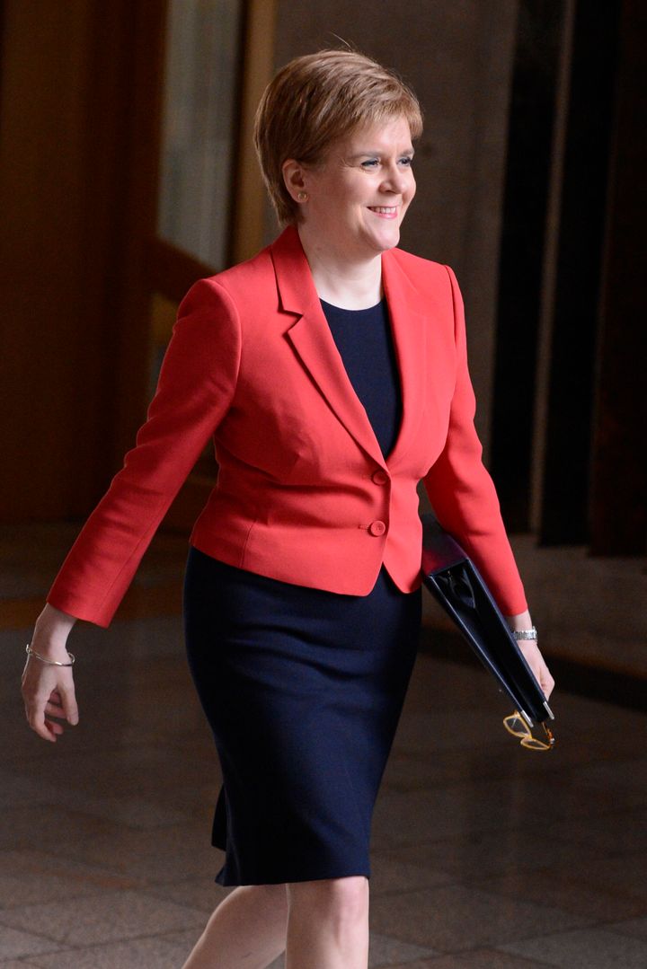 Sturgeon headed for another of Parliament's question sessions on May 31, 2018.