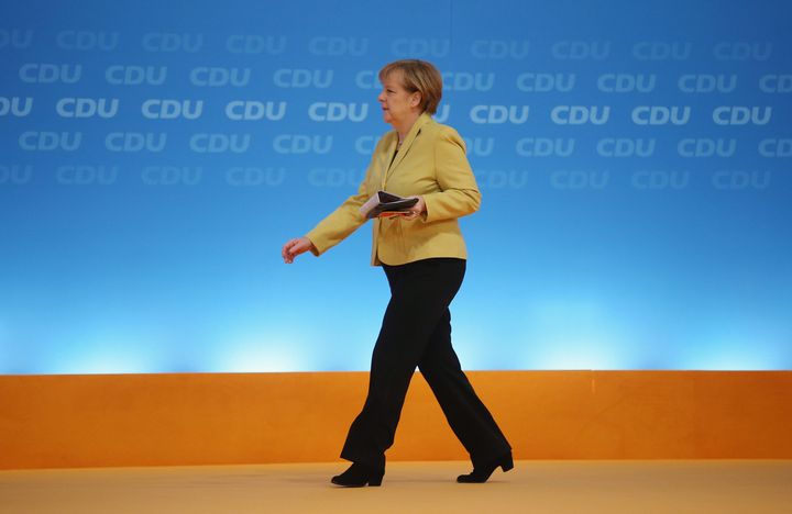Merkel at a political gathering on Dec. 10, 2014, in Cologne, Germany.