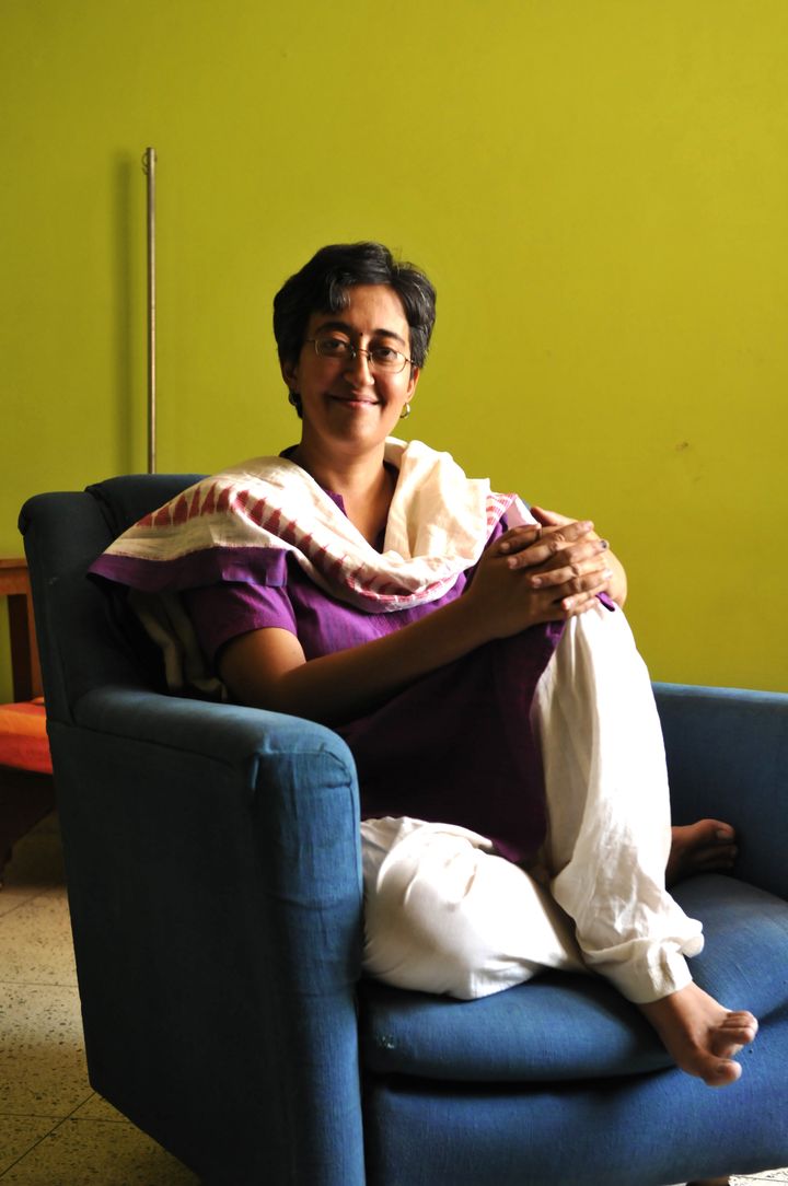 Atishi at her home on June 2, 2015, in Noida, India.