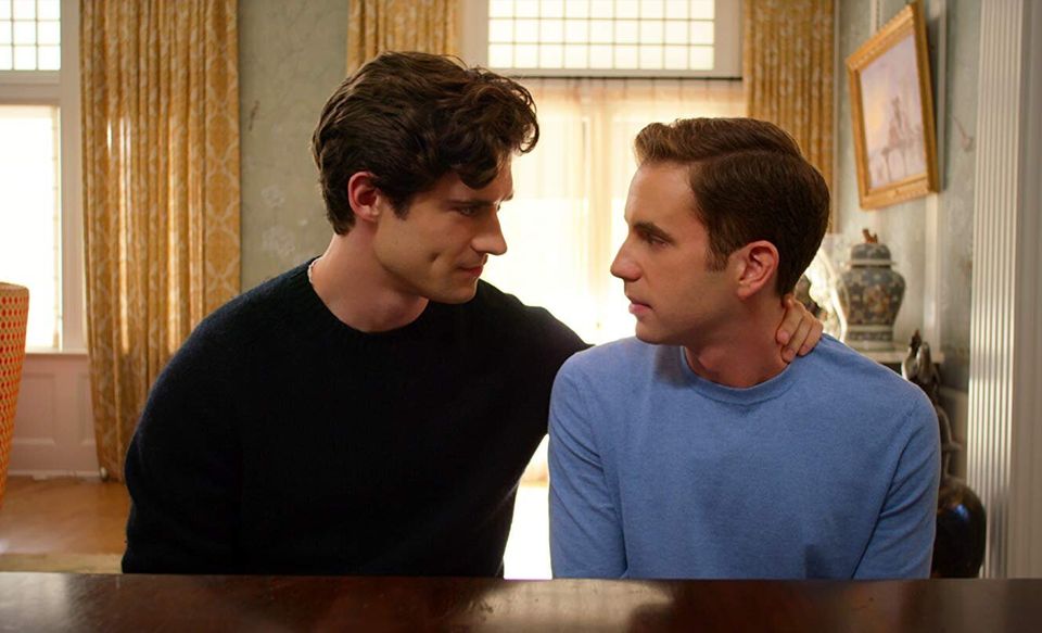 River (David Corenswet) e Peyton (Ben Platt): amigos, amantes e adversários políticos.