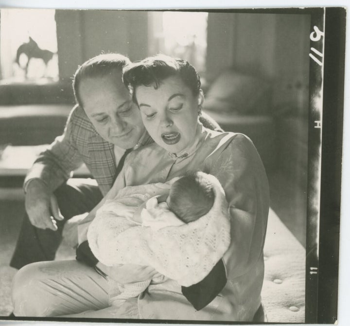 Luft (right) and Garland were married for 13 years and had two children, Lorna and Joey. 