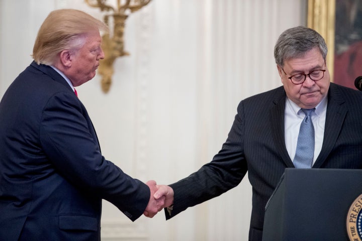 According to a whistleblower complaint, Attorney General William Barr is helping Trump advance his personal political interes