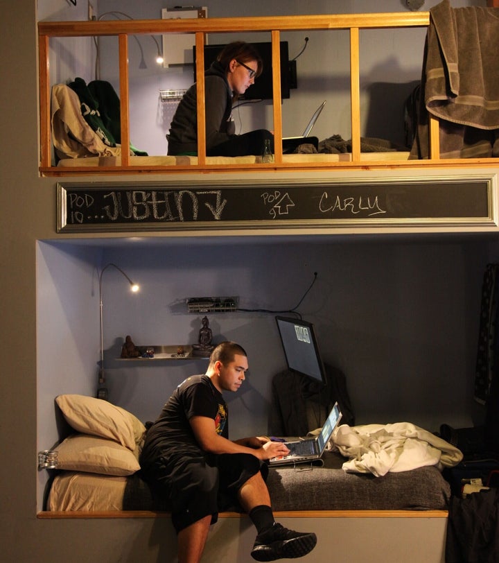 Bunk beds in one of PodShare's five LA locations.