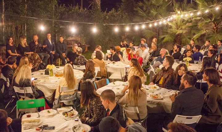 A dinner event at one of PodShare's Los Angeles locations.