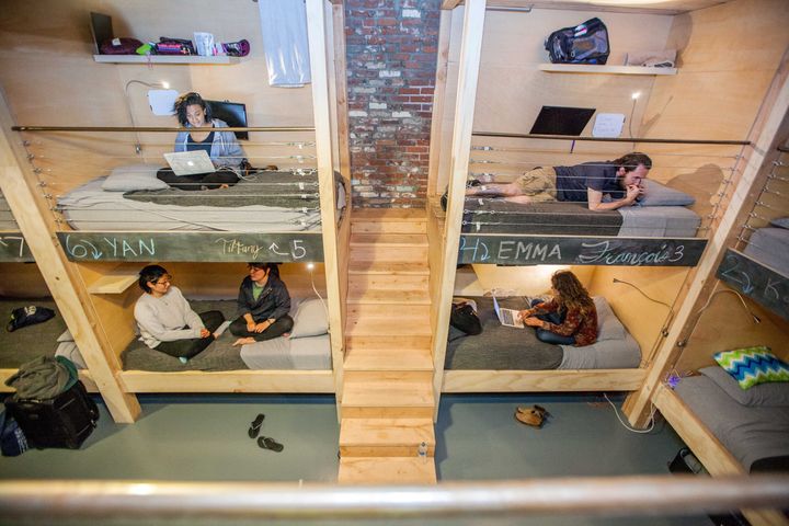Bunk beds at one of PodShare's LA locations.