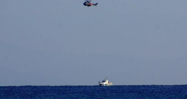 Φωτογραφία από την επιχείρηση διάσωσης των ναυαγών.