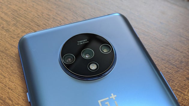 The three cameras on the OnePlus 7T give a lot of