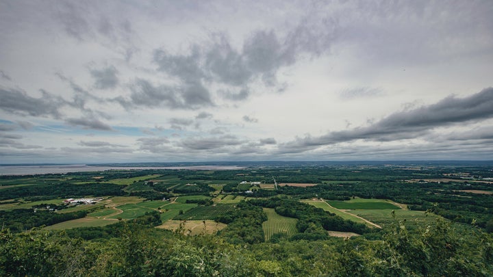 View from The Lookoff top of the North Mountain in Kings county, N.S.