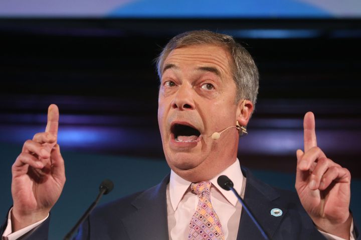 Brexit Party leader Nigel Farage 