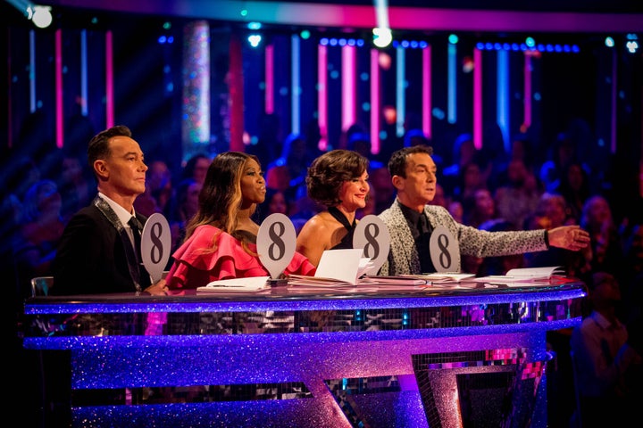 Strictly judges (l-r) Craig Revel Horwood, Motsi Mabuse, Shirley Ballas and Bruno Tonioli