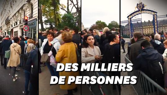 Autour des Invalides, l’impressionnante file d’attente pour rendre hommage à