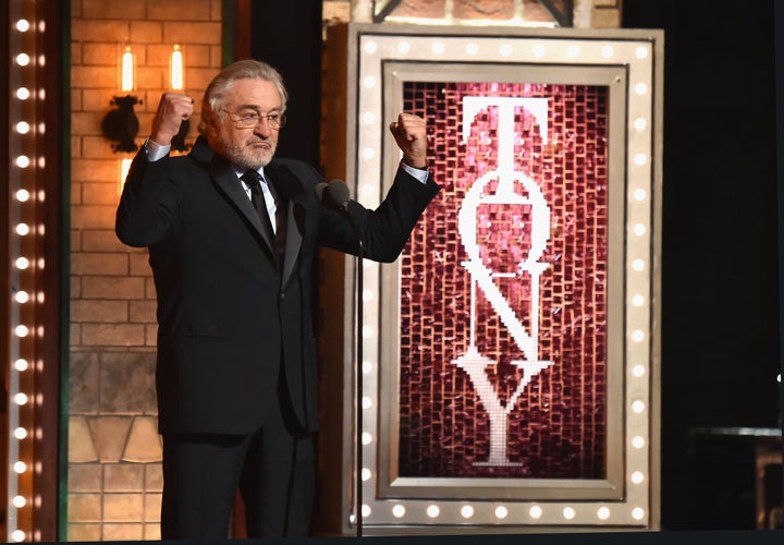 Robert De Niro criticized President Donald Trump during the 72nd Annual Tony Awards in New York.