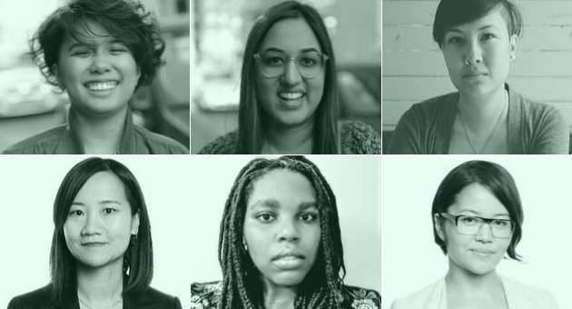 Clockwise from top left: Al Donato, Alisha Sawhney, Stephanie Werner, Andree Lau, TK Matunda, Lisa Yeung.