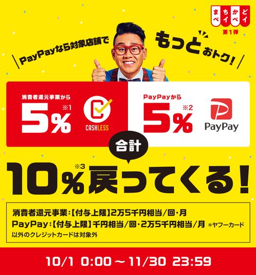 paypay for business オファー 消費者還元 ポスター