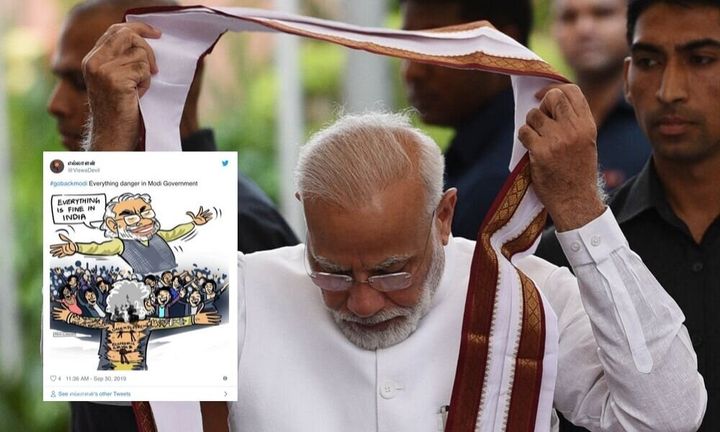 Prime Minister Narendra Modi faced a social media backlash as he visited Chennai on Monday. 