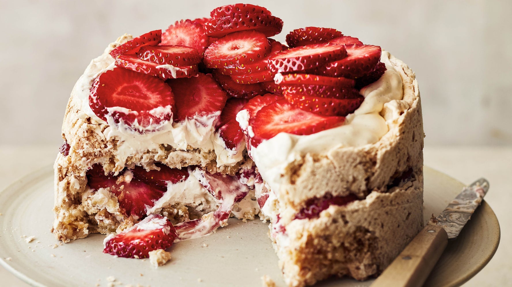 Bake Off Strawberry And Hazelnut Meringue Cake Recipe, Inspired By The Show's Signature