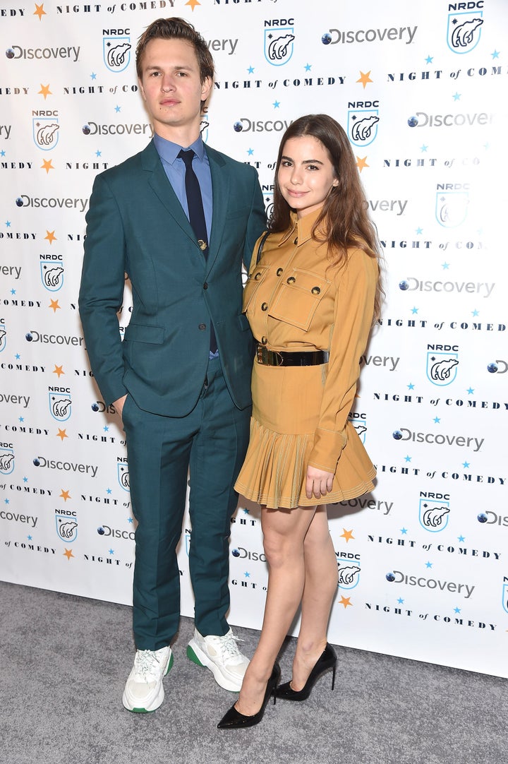 Elgort and Komyshan attend the NRDC's 'Night of Comedy' benefit at New York Historical Society on April 30. 