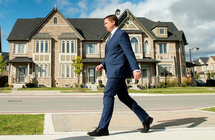 Federal Conservative leader Andrew Scheer makes a campaign stop in Vaughan, Ont., Mon. Sept. 23.