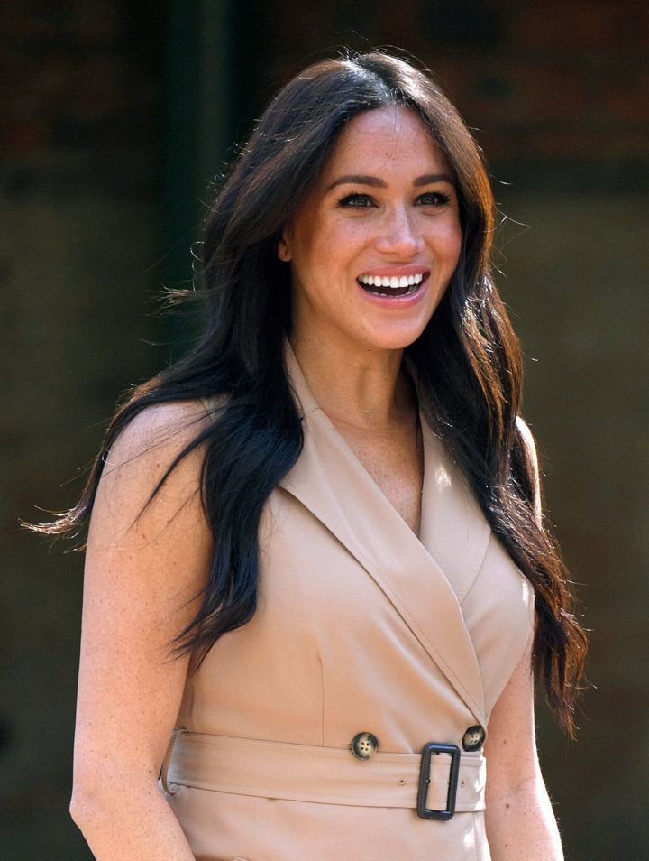 The Duchess of Sussex, patron of the Association of Commonwealth Universities, visits the University of Johannesburg in South Africa on Oct. 1.