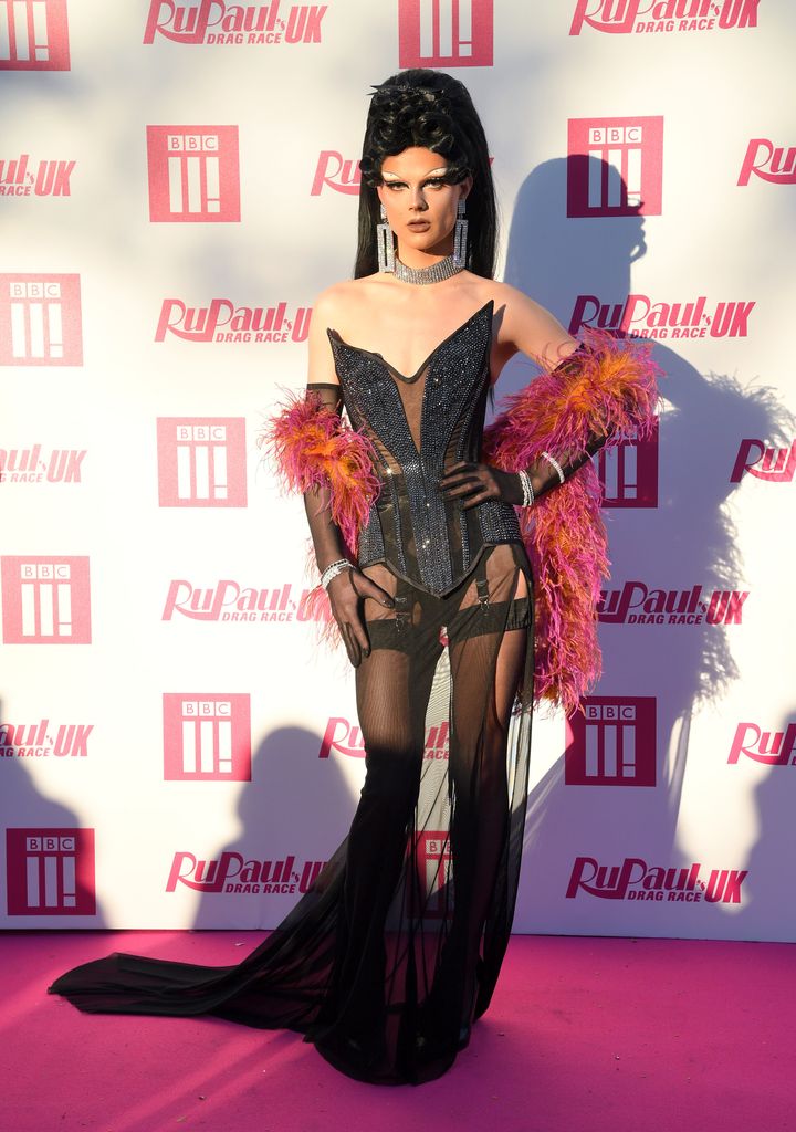 Gothy on the pink carpet at this year's Drag Race launch