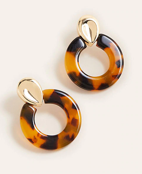 Tortoiseshell earrings sale