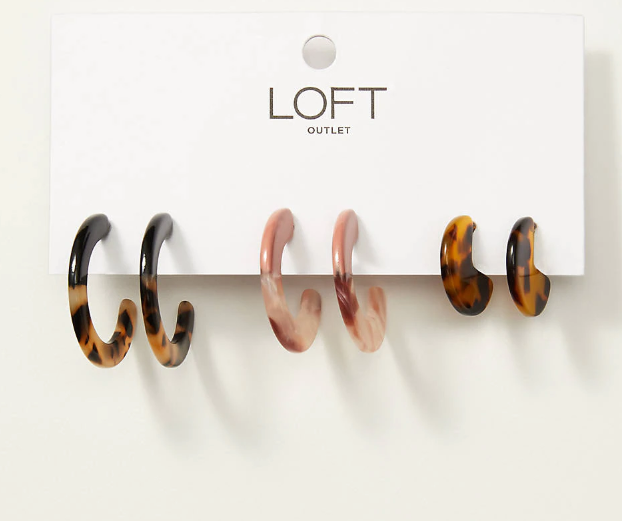 Loft hot sale tortoiseshell earrings