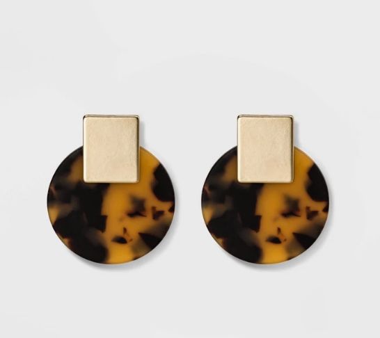 Target 2025 tortoise earrings