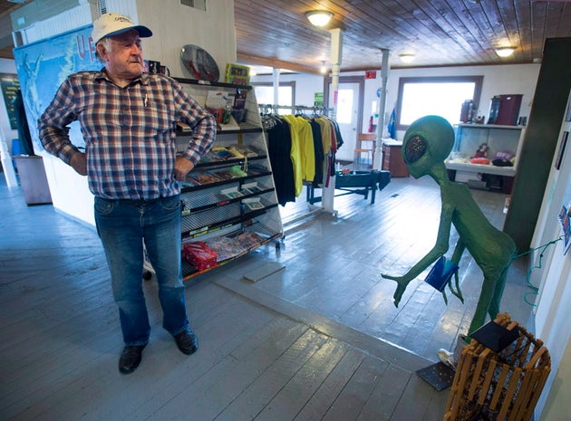 Laurie Wickens, president of the Shag Harbour Incident Society, in the museum's gift store in Shag Harbour,...