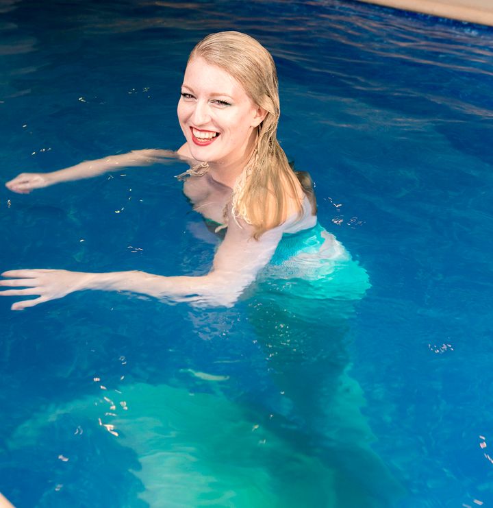 Grace Page runs her own mermaid school