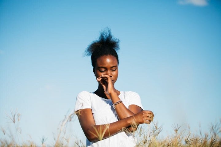 Cynthia Taylu with her natural hair.