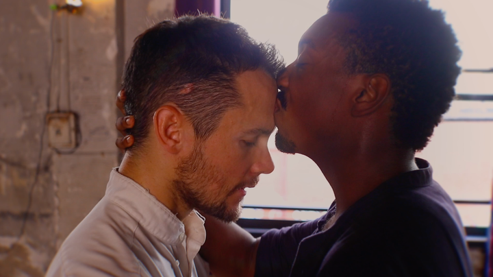 Jeff Sykes (left) and Tyler McKenzie star in the "Wild" video as two lovers caught in an emotional and physical tug of war. 