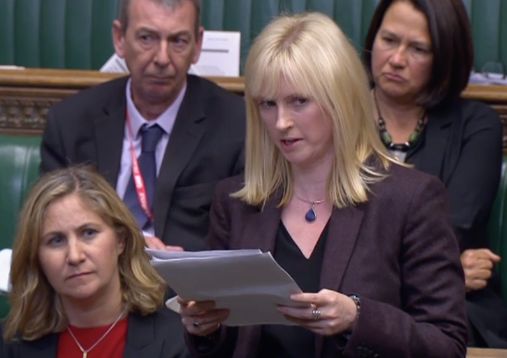 Rosie Duffield speaking in the House of Commons about her abuser.