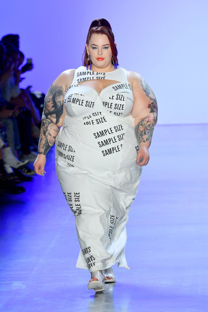 Tess Holliday walks the Chromat runway on Sept. 7, 2019.