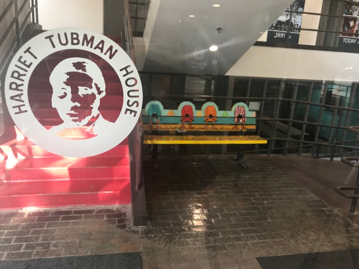 The interior of the Harriet Tubman House in Boston.