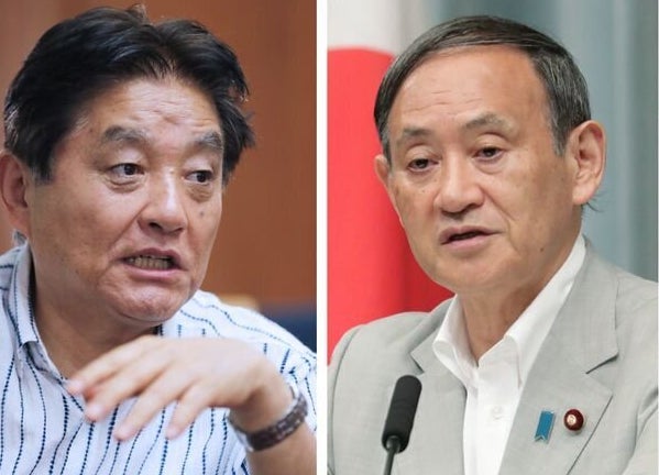 河村たかし名古屋市長と菅義偉官房長官