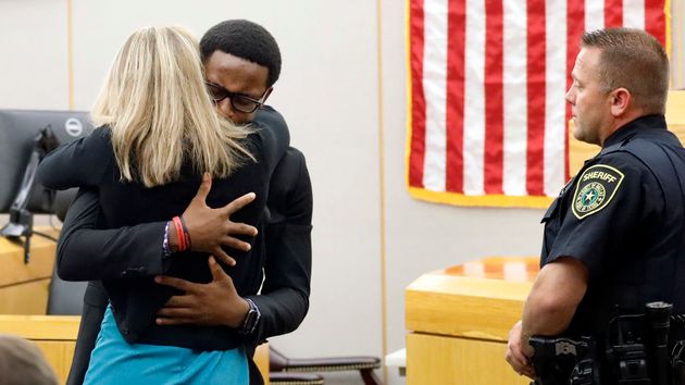 Amber Guyger: Brother Embraces Ex-Police Officer Who Shot Botham Jean And Says I Forgive You