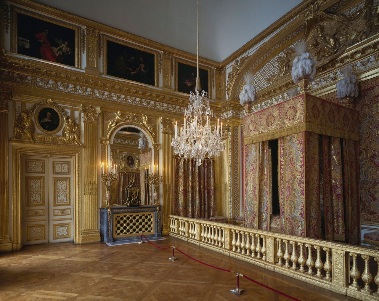 Το Δωμάτιο του Βασιλιά στο Παλάτι των Βερσαλλιών, στην Γαλλία. 