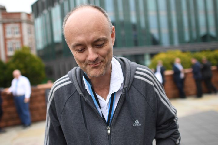 Senior aide to the prime minister, Dominic Cummings, at the Conservative Party Conference at the Manchester Convention Centre.