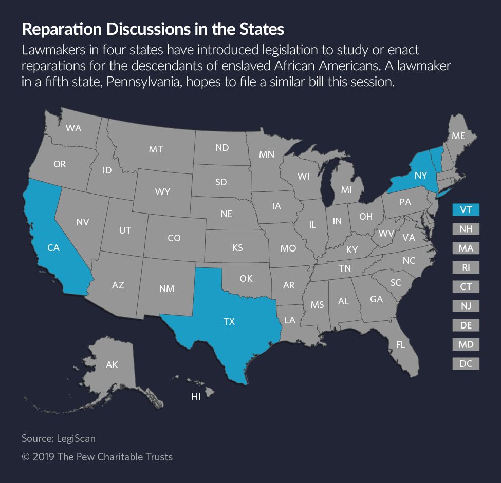 These States Are Considering Reparations In Apology For Slavery ...