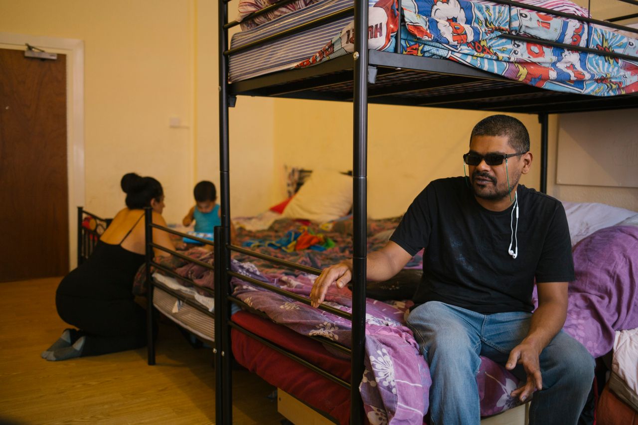 Mohammad's wife had to read the council's housing action plan to him. He is registered blind