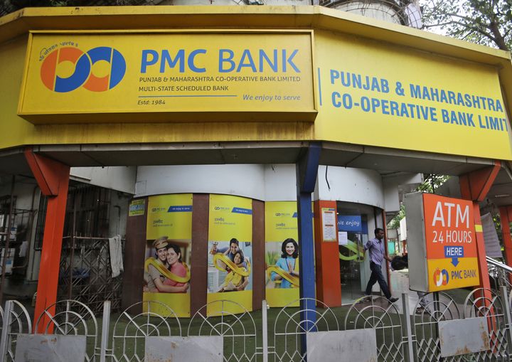 A PMC (Punjab and Maharashtra Co-operative) Bank branch in Mumbai.