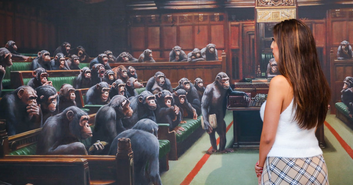 Banksy's 'Devolved Parliament' Depicting MPs As Chimps Sells For Record ...