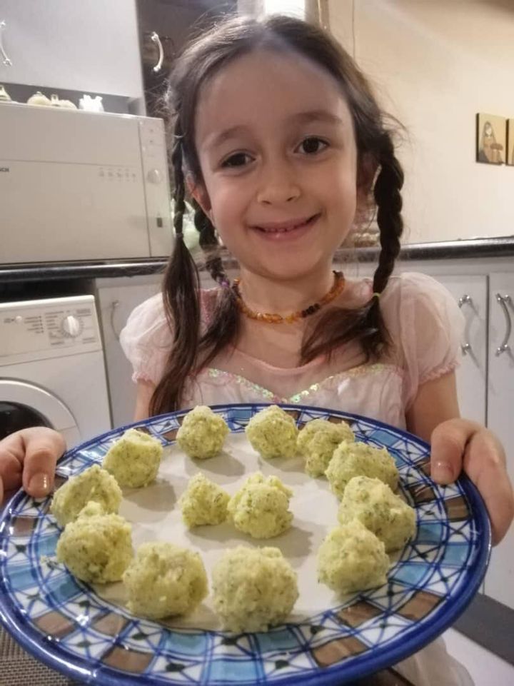Gabriella is seen in a recent photograph cooking in Iran 