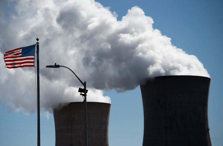 Steam rises from the nuclear plant on Three Mile Island. The Exelon-owned Pennsylvania plant, whose partial meltdown in 1979 cultivated deep public distrust of nuclear energy, closed last month.