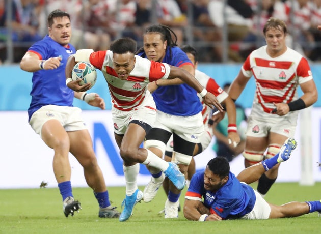 ラグビー日本代表がサモアに勝利 4トライ獲得 史上初の決勝トーナメント進出に王手 ハフポスト ラグビー日本代表がサモアに勝利 4トライ獲得 史上初の決勝トーナメント進出に王手 ハフポスト