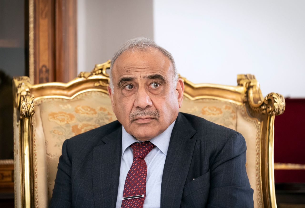 Adil Abdul-Mahdi, Prime Minister of Iraq, pictured during a meeting with German Foreign Minister Maas (unseen) on June 08.