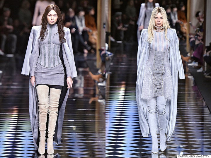 Kendall Jenner Gigi Hadid Swap Hair Colors At Balmain Fall 2016