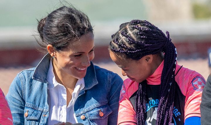 The Duchess of Sussex talked about the importance of mental health during the royal tour of southern Africa.