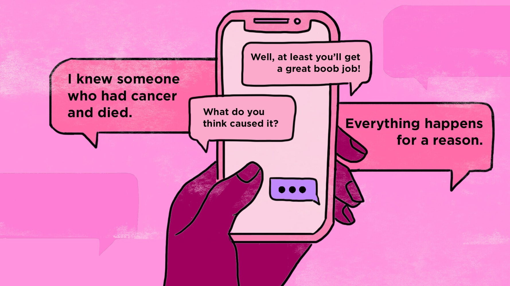 what-to-say-and-not-to-say-to-someone-with-breast-cancer-huffpost-life